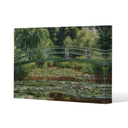Claude Monet - The Japanese Footbridge  Canvas print - Green / 127cm - thumbnail 2