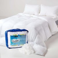 Homescapes Super Microfibre All Seasons Duvet - White / Single