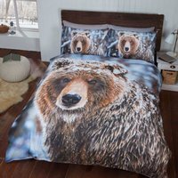Big Bear Polycotton Duvet Set With Pillowcase - Multicolor / Double - thumbnail 1