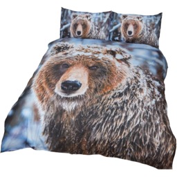 Big Bear Polycotton Duvet Set With Pillowcase - Multicolor / Double - thumbnail 2