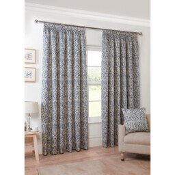 Elmsley Taped Curtain Navy - Navy / 168cm / 137cm - thumbnail 2