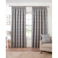 Elmsley Taped Curtain Navy - Navy / 168cm / 137cm - thumbnail 1
