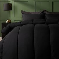 OHS Coverless 10.5 Tog Duvet Set - Black / 200cm / Double / 2.35kg