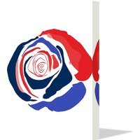 Canvas Print rose Part 1 - Red / 101cm