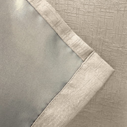 Pair of Vogue Eyelet Thermal Dimout Curtains - Cream / 229cm / 183cm - thumbnail 5