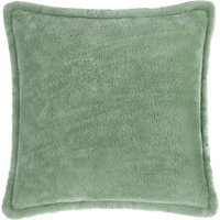 Kallu Faux Fur Cushion - Frost Green / 55cm / Polyester