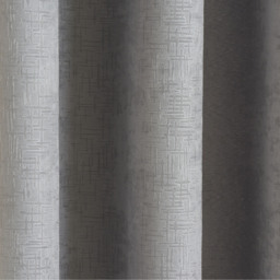 Pair of Vogue Eyelet Thermal Dimout Curtains - Grey / 274cm / 229cm - thumbnail 4