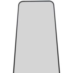 The Coartans Black Metal Trapezoid Garden Mirror - Black / 95cm - thumbnail 3