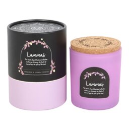 Lammas Cinnamon Orange Wheel of the Year Candle Vegan Burn - Orange - thumbnail 3