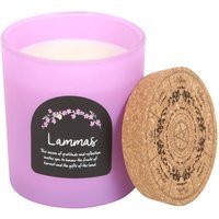 Lammas Cinnamon Orange Wheel of the Year Candle Vegan Burn - Orange