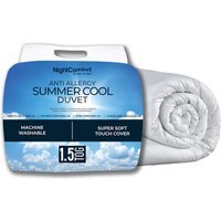 NightComfort Summer Cool Hypoallergenic 1.5 Tog Microfibre Duvet - White / King size