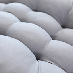Sun Lounger Outdoor Cushion with Side Ties - Grey - thumbnail 4