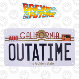 Back To The Future Replica Number Plate Tin Sign - Multi - thumbnail 3