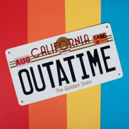 Back To The Future Replica Number Plate Tin Sign - Multi - thumbnail 2