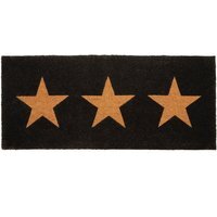 Filta Three Natural Stars Extra Large Doormat - Black