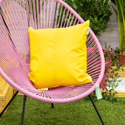 "Premium 18"" Centre Join Garden Scatter Cushion - Yellow / 4" - thumbnail 2