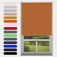 Blackout Roller Blind - Burnt Orange / 240cm / 160cm