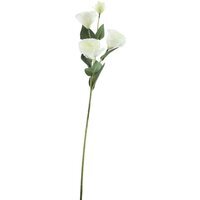 Artificial Lisianthus Rose Stem 70cm - White