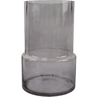 Grey Smoke Glass Vase - Smoke Grey
