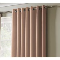 Essential Eyelet Ring Top Curtains - Pink / 167cm / 183cm