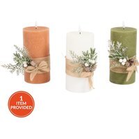 Hessian Pine LED Candle - image 1