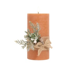 Hessian Pine LED Candle - thumbnail 5