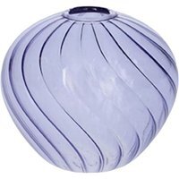Glass Swirl Pattern Decorative Bud Vase H7cm - Lilac