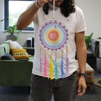 Small Dreamcatcher Pastel Rainbow MultiColor - Multicolor - thumbnail 1