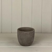 Sturdy Grey Stone Pot Plant pot - Grey