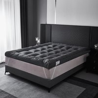 Grey 4 Inch Super Soft Hypoallergenic Mattress Topper - Grey / 135cm
