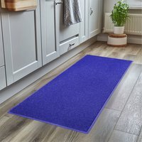 PVC Spaghetti Kitchen Hallway Washable Runner Rug - Blue - image 1