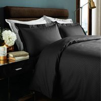 Duvet Cover Sets Micro Check - Black / Superking - thumbnail 1