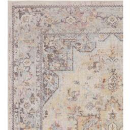 Parisa Cream Vintage Persian Inspired Medallion Rug - Cream / 300cm - thumbnail 5