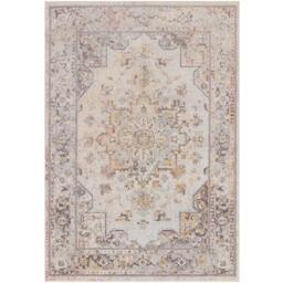 Parisa Cream Vintage Persian Inspired Medallion Rug - Cream / 300cm - thumbnail 3