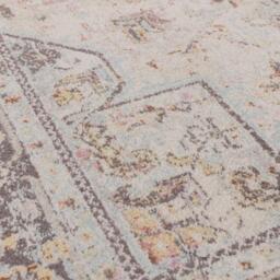 Parisa Cream Vintage Persian Inspired Medallion Rug - Cream / 300cm - thumbnail 4