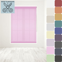 Made to Measure Straight Edge Roller Blind - Pink / 10 - 150 cm - image 1