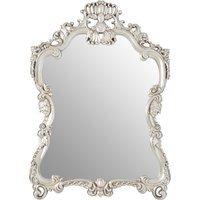 Gwenn Round Wall Mirror with Antique Silver Finish - Gold