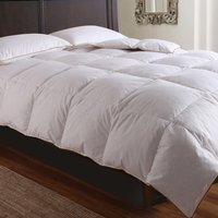 Luxury Goose Feather Down Duvet 100 Cotton Cover 13.5 Tog - White / Single