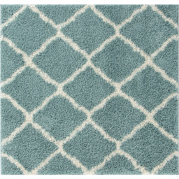 Myshaggy Moroccan Design Rug - Duck Egg Blue / 120cm Square - thumbnail 2