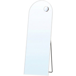 SONGMICS Floor Standing Full Body Mirror with Aluminium Frame - white - thumbnail 2