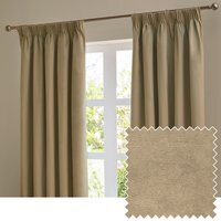 Ultimate Velvet Full Blackout Pencil Pleat Curtains - Mocha / 168cm / 137cm - image 1
