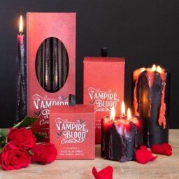 Small Vampire Blood Pillar Candle  - Black - thumbnail 5
