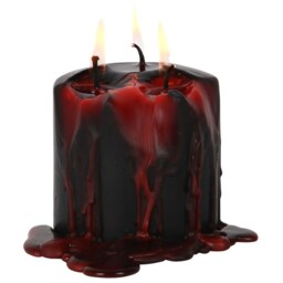 Small Vampire Blood Pillar Candle  - Black - thumbnail 3