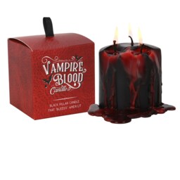 Small Vampire Blood Pillar Candle  - Black - thumbnail 2
