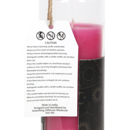 Friendship Spell Tube Candle Floral Fragrance, 70-Hour Burn, Glass Jar - Pink - thumbnail 2