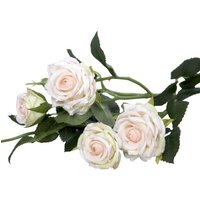 Artificial Camelot Garden Rose Spray - 70cm - Champagne