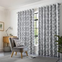 Skandi Eyelet Curtains - Silver / 229cm / 274cm