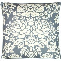 Melrose Floral Cushion - Slate Blue - thumbnail 1