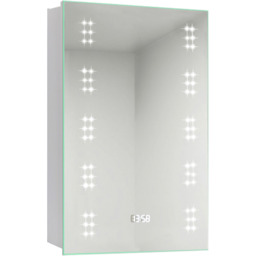 Wall Mounted Anti Fog LED Mirror Cabinet with Shaver Socket - Chrome - thumbnail 5