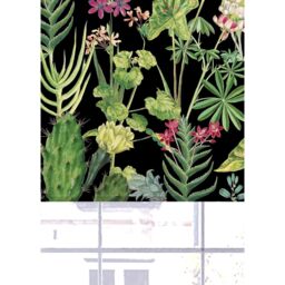 Lister Cartwright Tropical Plants Design Blackout Roller Blinds - Black / 150 x 160 - thumbnail 5